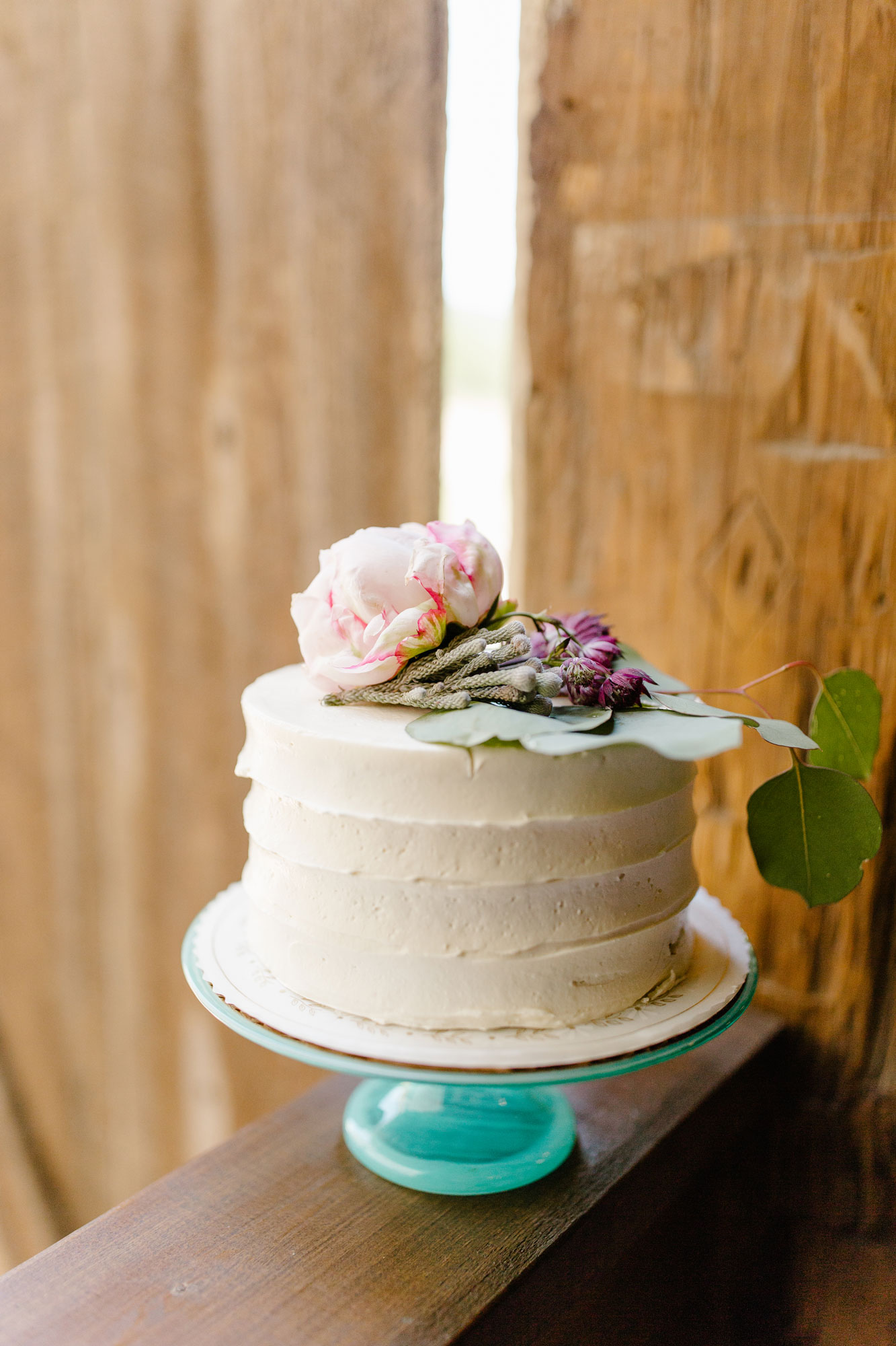 Barn Appetite Reception Wedding Cake