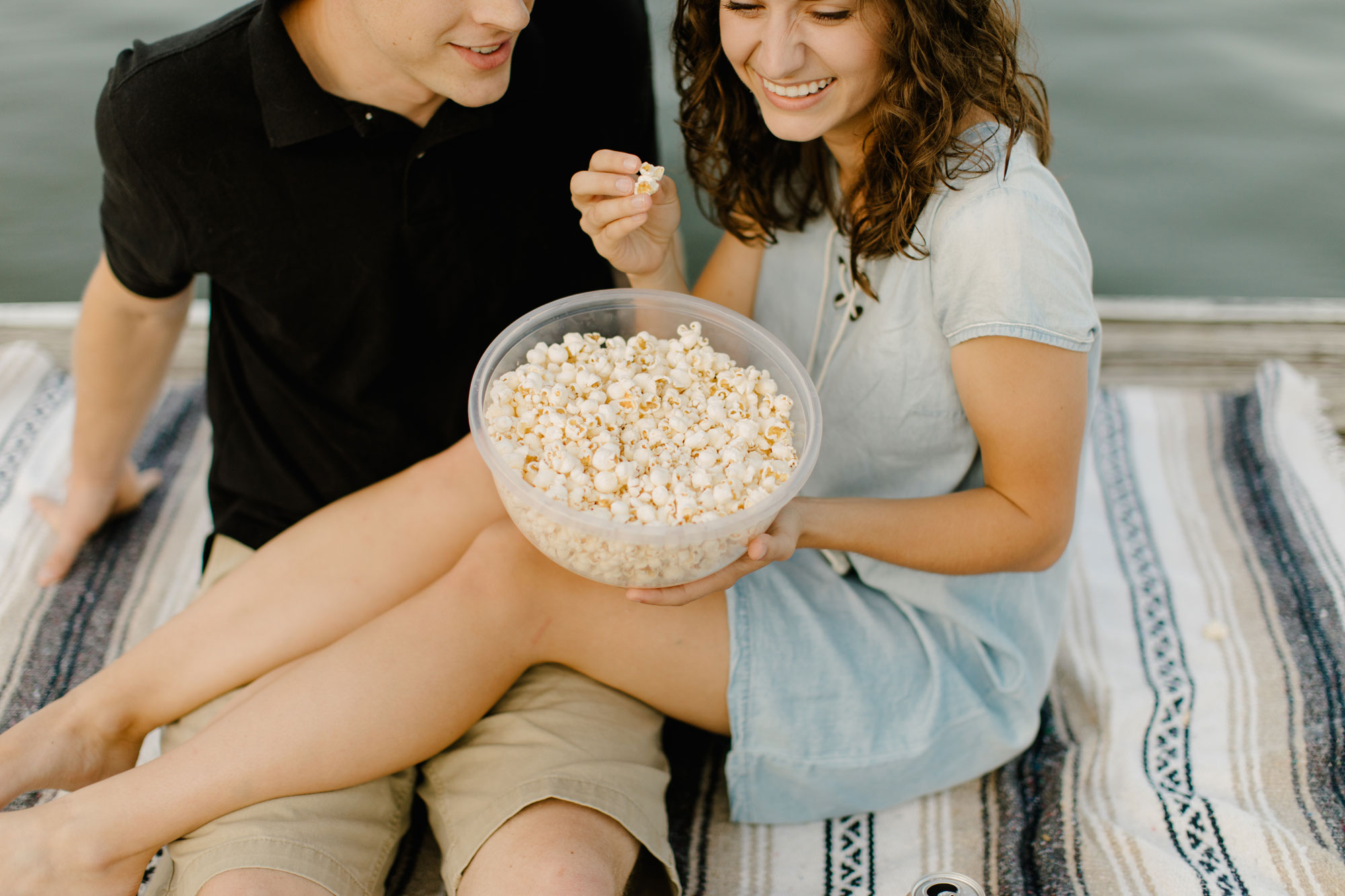 Puppies and Popcorn Engagement Session